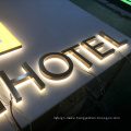 Customized Stainless Steel Brushed Lighting Signage Metal 3d Letters Led 3D Illuminated Channel Letters Store Sign